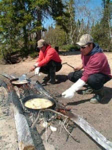 Shore Lunch at Big Sand Lake Lodge